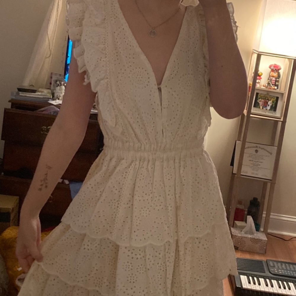 Lace ruffled dress from Marshall’s